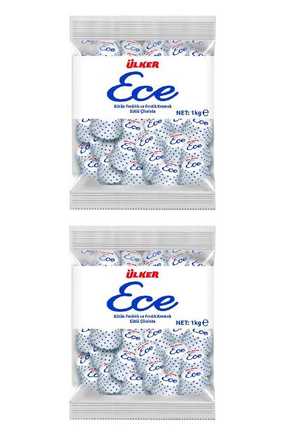 Ece Ikramlık Çikolata Fındıklı 1 Kg X 2 Adet
