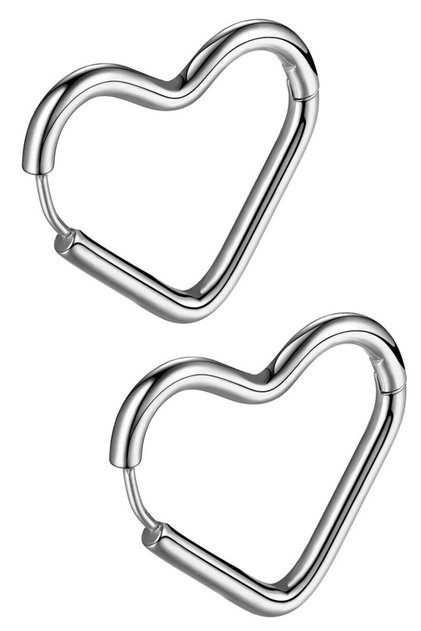 Heart Women's Steel Earring Pair Stainless Surgical Steel mse31