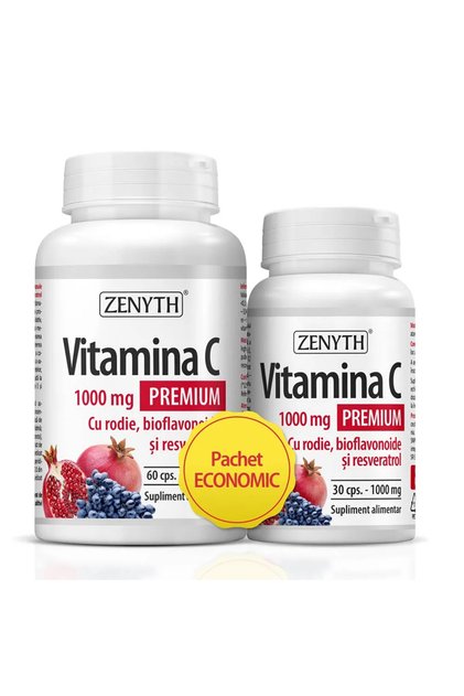Prémiový balíček vitamínu C z granátového jablka 60 kapsúl + 30 kapsúl