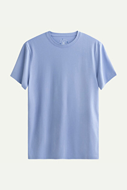 KAFT Erkek Oversize/ Relax Fit Basic T-Shirt - Jellyfish - Fiyatı