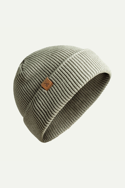 Gri Unisex Ribana Örgü Bere | (Kapelo - Concrete)