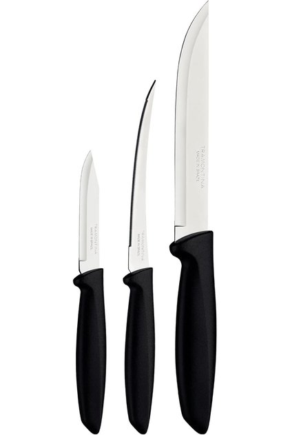 Since 1911, Made In Brazil - Plenus 3 Pieces Knife Set With Stainless Steel Blade