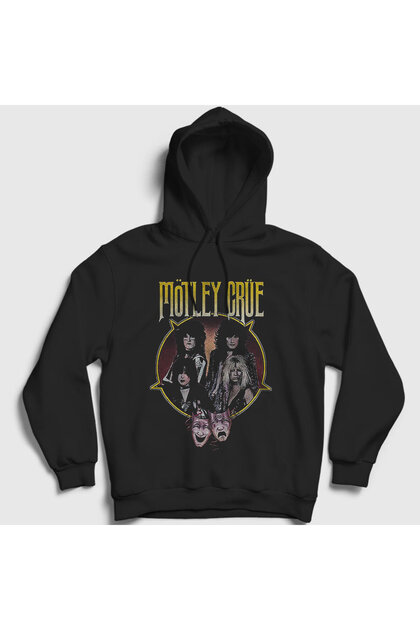 Mötley Crüe Unisex Black Hooded Sweatshirt -166967tt