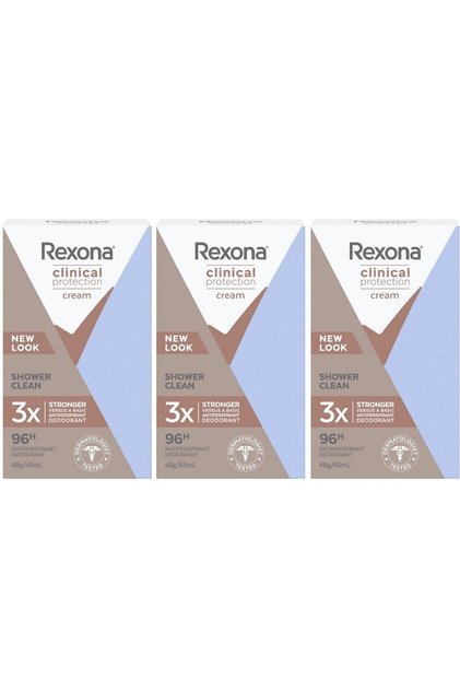 Clinical Protection Kadın Stick Deodorant Shower Clean 96 Saate Kadar Koruma 3 x 45 ML