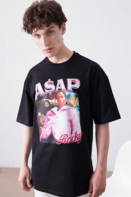 ラップt ASAP ROCKY ワールドツワー　tシャツ　2016 Trendiz Unisex Asap Rocky Siyah Tshirt - Fiyatı, Yorumları