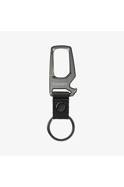 Spigen Carabiner Anahtarlık / Şişe Açacağı Klipsi Kancası Gunmetal