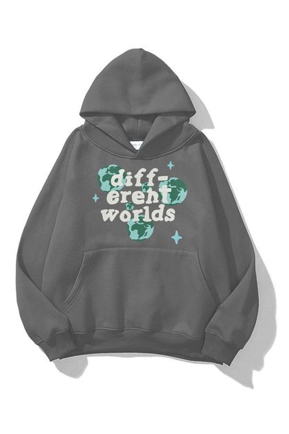 Hanorac unisex Different Worlds Antracit