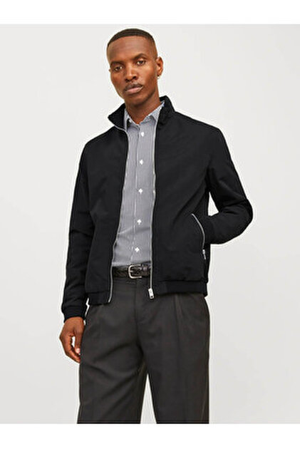 RETRO HOOK COTTON JACKET ブラック Jack & Jones Jjedover Worker Jacket Noos Erkek Ceket 12278797