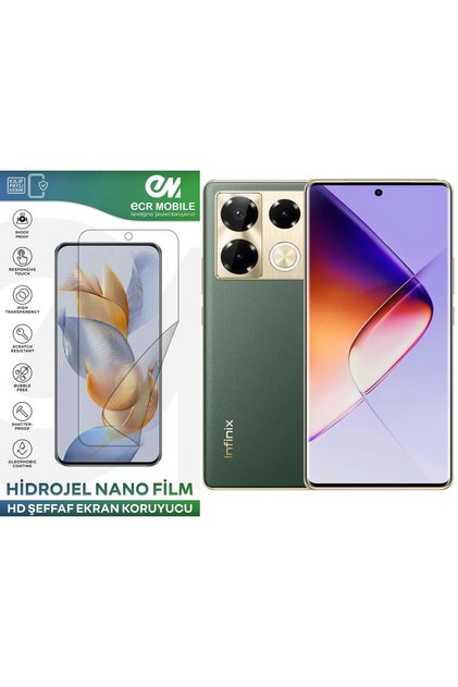 Infinix Note 40 Pro ile Uyumlu Hidrojel Ekran Koruyucu Film HD-ŞEFFAF(Tempered Cam Değildir!)