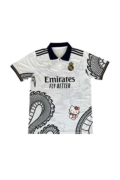 Polo Neck Kitty Madrid Dragon Jersey Buttoned Tshirt