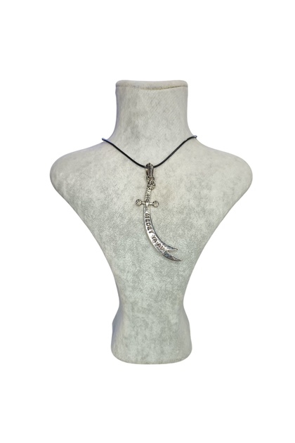 Ya Ali Written Hz.Ali Zulfiqar Sword Necklace