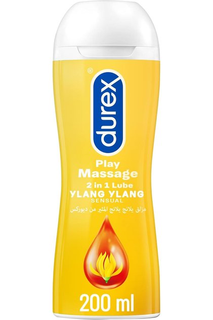 Play Massage 2 in 1 Lubricant, Sensual, Ylang Ylang- 200ml