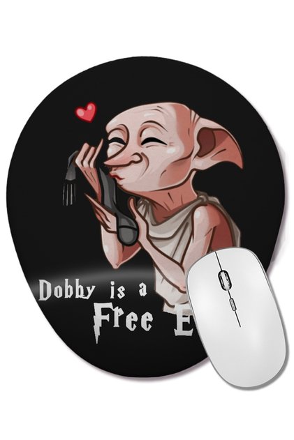 Harry Potter Dobby Bilek Destekli Oval Mouse Pad