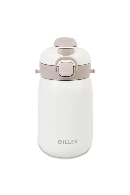 VAGONLİFE DILLER PASLANMAZ ÇELİK PİPETLİ/PİPETSİZ KULLANIM MATARA/TERMOS 9073 420ML WHITE