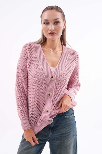 Women's Button-Closed Knitwear Long Cardigan 260334 - 265214