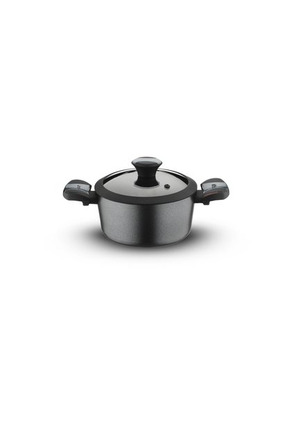 Diamond 24 cm Fireproof Non-Stick Diamond Coated Deep Pot