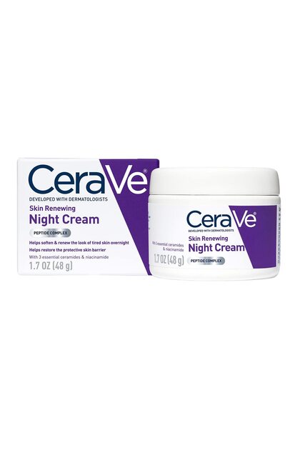Skin Renewing Night Cream with Niacinamide, Peptides & Hyaluronic Acid, 1.7 oz