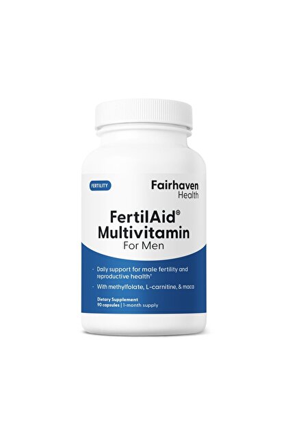 Fairhaven Health FertilAid for Men | Fertility, Count & Motility Support | L -carnitine, Zinc, Folate