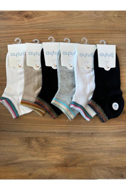Seamless Cotton Comfort Booties Socks 6 Pack