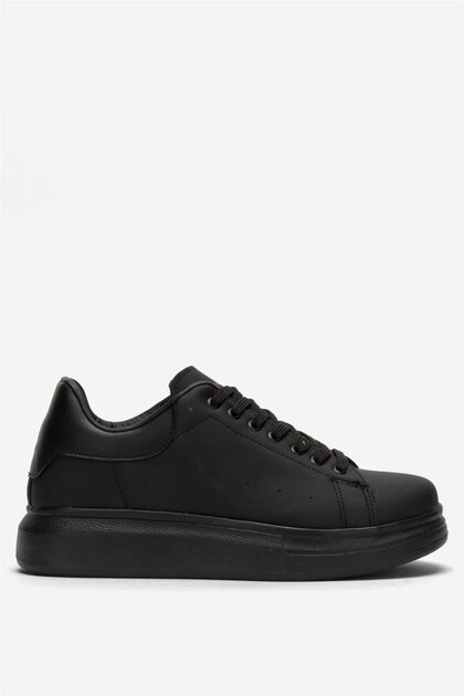 Unisex High Sole Casual Sports Sneaker Shoes BLACK