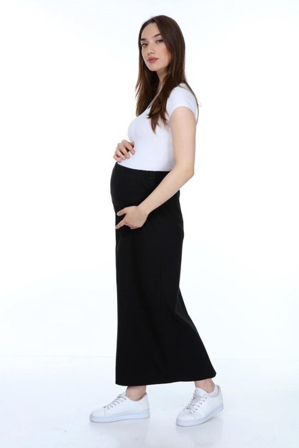 Tesettür Maternity Fabric Pencil Skirt