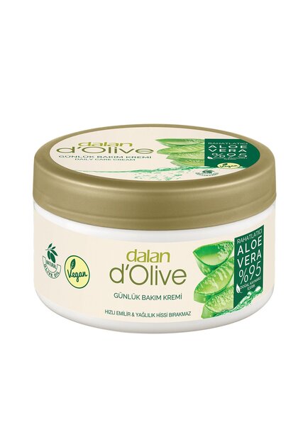 Dalan D'Olive Hand & Körpercreme Aloe Vera 250 Ml - 95% Natürliche Inhaltsstoffe, Vegan Für Trockene Haut