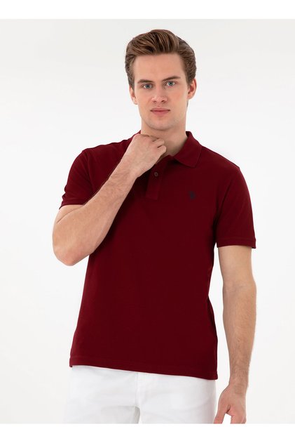 Πόλο Ασν. Ανδρικό μπλουζάκι πόλο Claret Red GTP04