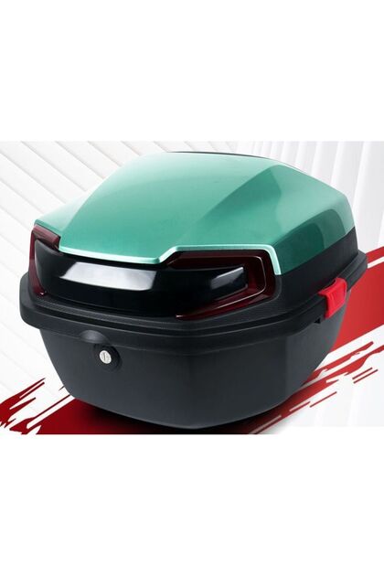 GİZA MOTOR Motosiklet Arka Çanta 33 Lt Kapasite Metalik (Parlak