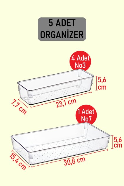 5-Piece Organizer Set Modular Organizer 1 Ladle Holder 4 Spoon Holder Size Set