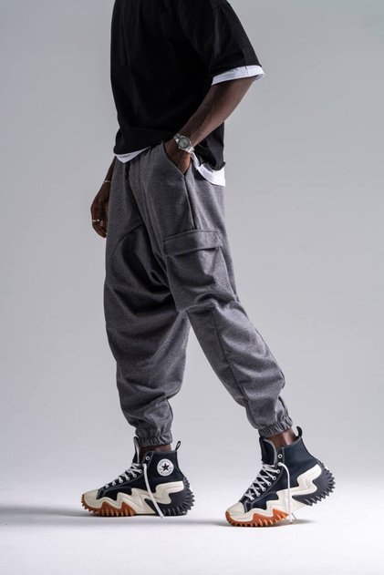 Cargo Pocket Baggy Sweatpants Trousers