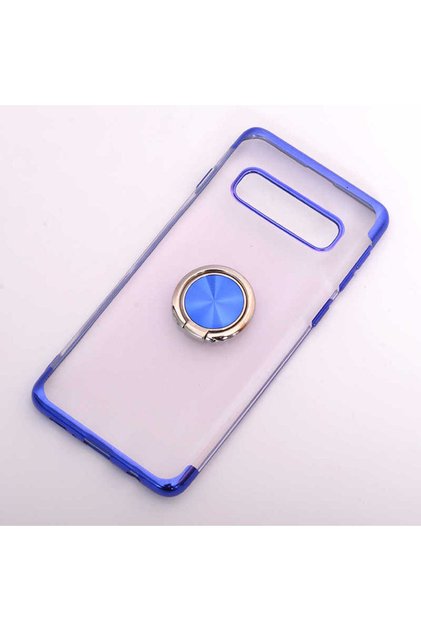 Galaxy S10 Plus Compatible Case Gesse Godivje Silicone Cover with Colorful Ring Stand