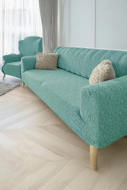 Jacquard Tree Bark 3-Seater Armchair Cover, Sofa Bed, Couch, Armchair Slipcover 1 Piece