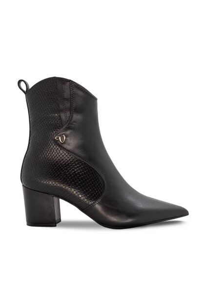 SIYAH DERI YILAN BASKI (Black Leather Snake Print)