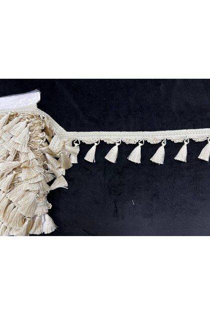 Perde Saçağı Perde Püskülü Perde Kenarına Dikmek İçin Saçak 1 Metre