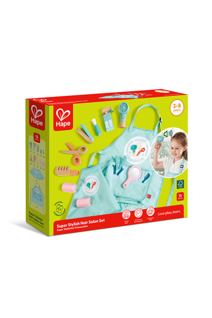 Играчка - Супер стилен комплект за оформяне на коса (15 части)