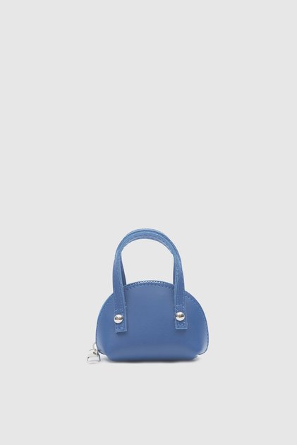 Blue C11 Mini Size Single Compartment Faux Leather Women's Wallet B:7 E:10 W:6