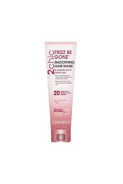 Giovanni 2chic Frizz Be Gone Smoothing Hair Mask, Infused with Shea Butter & Sweet Almond Oil, 150ml