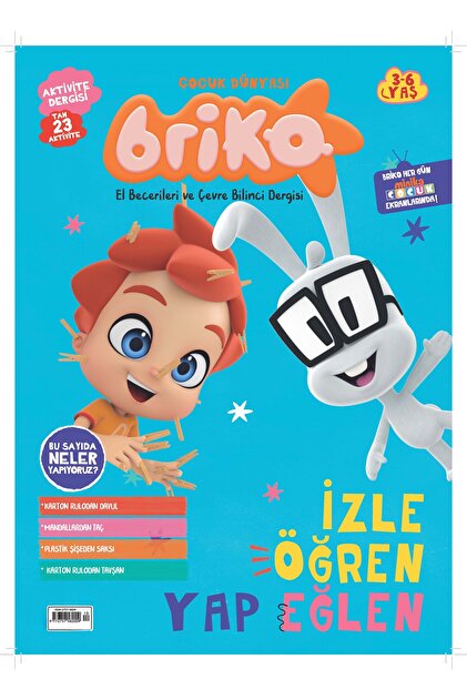 Turkuvaz Dergi BRIKO ( İZLE ÖĞREN YAP EĞLEN) SAYI 13 - Fiyatı