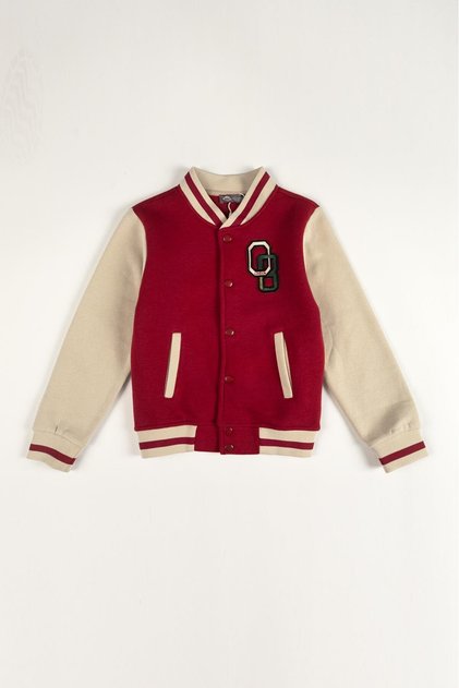 Collage 3 Boy's Jacket Short Red