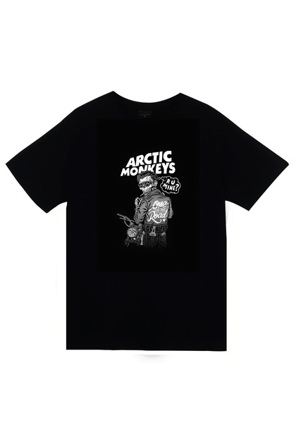 Arctic Monkeys Music Band Printed Unisex 100% Cotton Black T-Shirt