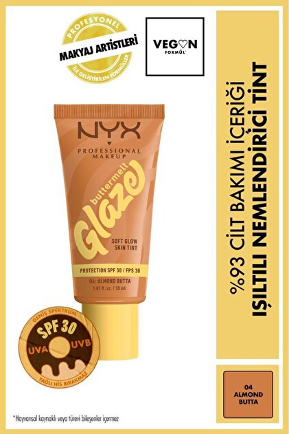 Buttermelt Glaze Işıltılı Nemlendirici Tint - 04 Almond Butta