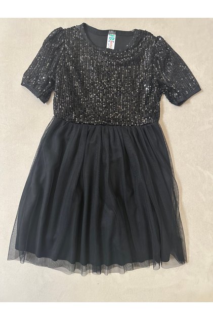 Girl's Sequined Tulle Dress