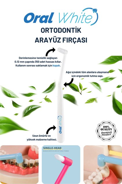 Cleaning Pro Ortodontik Tek Demet Arayüz Fırçası