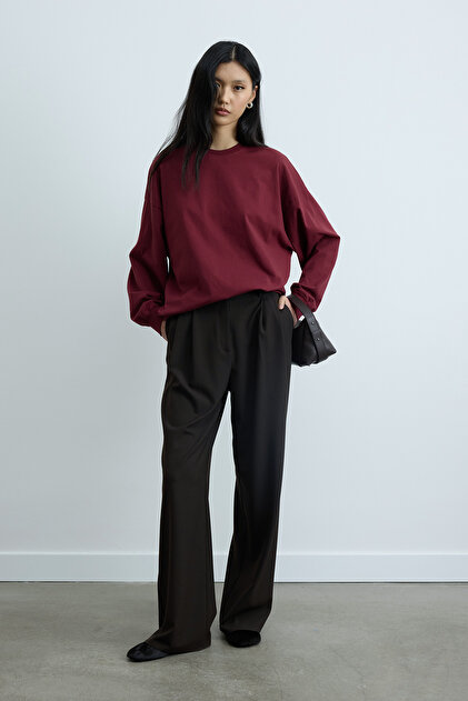 Cherry Dune Oversize Cuffed T-Shirt