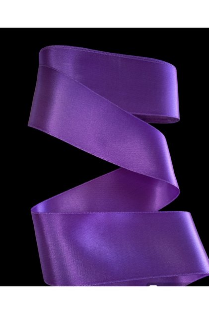 Purple Double-Sided Satin Ribbon 6 cm 10 Meters One Roll,Satin,Seten,Wide Ribbon,Rose Bouquet Ribbon