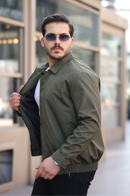 Men's Water and Windproof Oversize Relaxed Cut Waist Elastic Lined Seasonal Coat