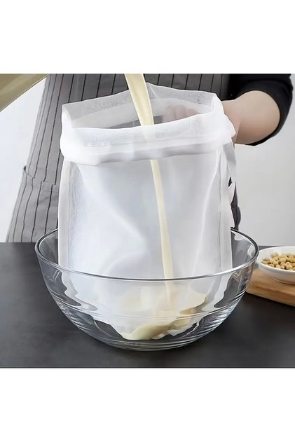 Home Ultra Thin Bag Strainer, Medium Size, Milk Strainer, Yogurt Straining Bag 25Cmx35Cm