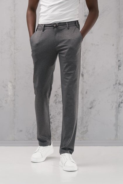 Beli Lastikli ve İplikli Rayon Kumaş Regular Fit Likralı Jogger Pantolon