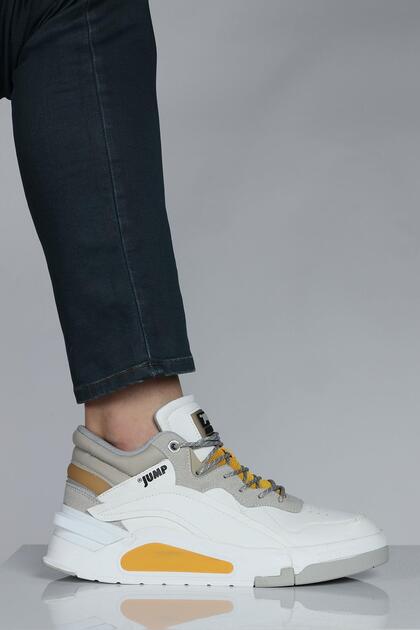 Jump 29103 Yüksek Bilekli Beyaz Erkek Sneaker Günlük Spor Ayakkabı