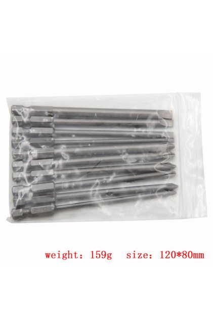 10pc screwdriver set 10pc Cross 100mm Hexagonal Handle Screwdriver Set Magnetic Straight Extended Sc